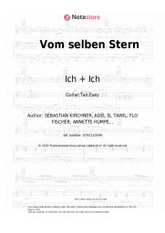 Sheet music, chords Ich + Ich - Vom selben Stern
