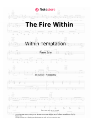 Sheet music, chords Within Temptation - The Fire Within