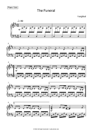 Sheet music, chords Yungblud - The Funeral