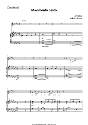 Sheet music, chords Annalisa, Federico Rossi - Movimento Lento