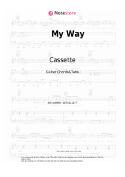 Sheet music, chords Cassette - My Way