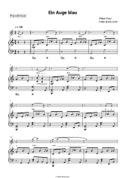 Sheet music, chords Peter Fox - Ein Auge blau