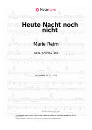 undefined Marie Reim - Heute Nacht noch nicht
