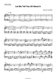 Sheet music, chords Dickon Hinchliffe - Let Me Tell You All About It