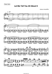 Sheet music, chords Dickon Hinchliffe - Let Me Tell You All About It