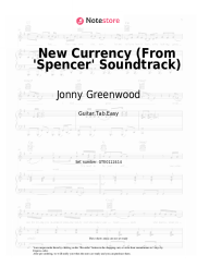 Sheet music, chords Jonny Greenwood - New Currency (From 'Spencer' Soundtrack)