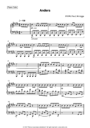 Sheet music, chords 01099, Paul, Ski Aggu - Anders