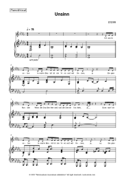 Sheet music, chords 01099 - Unsinn