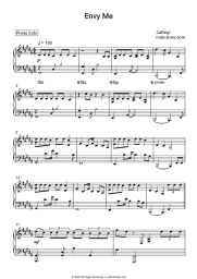 Sheet music, chords Calboy - Envy Me