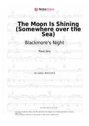 Sheet music, chords Blackmore's Night - The Moon Is Shining (Somewhere over the Sea)