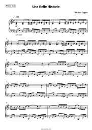 Sheet music, chords Michel Fugain - Une Belle Historie