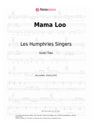Sheet music, chords Les Humphries Singers - Mama Loo