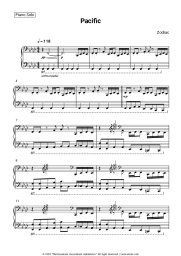 Sheet music, chords Zodiac - Pacific