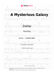 Sheet music, chords Zodiac - A Mysterious Galaxy