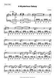 Sheet music, chords Zodiac - A Mysterious Galaxy