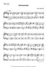 Sheet music, chords Pierre Bachelet - Emmanuelle