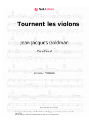 Sheet music, chords Jean-Jacques Goldman - Tournent les violons