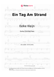 Sheet music, chords Eelke Kleijn - Ein Tag Am Strand