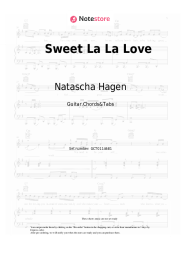 Sheet music, chords Natascha Hagen - Sweet La La Love