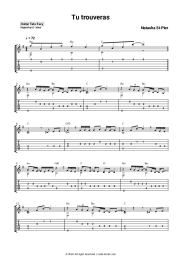 Sheet music, chords Natasha St-Pier - Tu trouveras