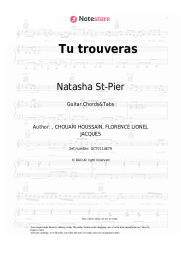 Sheet music, chords Natasha St-Pier - Tu trouveras