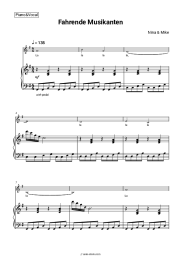Sheet music, chords Nina & Mike - Fahrende Musikanten