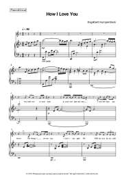 Sheet music, chords Engelbert Humperdinck - How I Love You