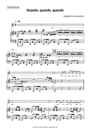 Sheet music, chords Engelbert Humperdinck - Quando, quando, quando
