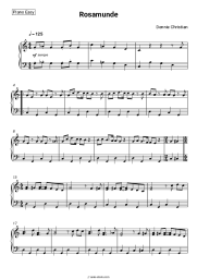 Sheet music, chords Dennie Christian - Rosamunde