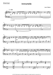 Sheet music, chords Lara Fabian - Immortelle