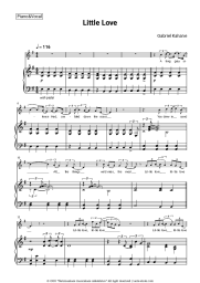 Sheet music, chords Gabriel Kahane - Little Love