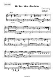 Sheet music, chords Antilopen Gang, Danger Dan, Max Herre - Mir Kann Nichts Passieren