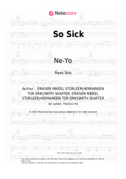 Sheet music, chords Ne-Yo - So Sick