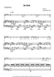 Sheet music, chords Ne-Yo - So Sick