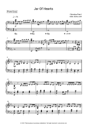 Sheet music, chords Christina Perri - Jar Of Hearts