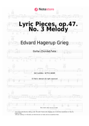 undefined Edvard Hagerup Grieg - Lyric Pieces, op.47. No. 3 Melody