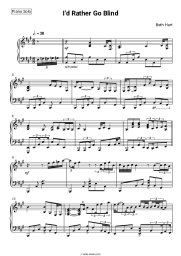 Sheet music, chords Beth Hart - I’d Rather Go Blind