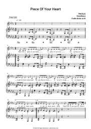 Sheet music, chords Meduza, Goodboys - Piece Of Your Heart