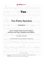 Sheet music, chords The Pretty Reckless - You