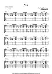 Sheet music, chords The Pretty Reckless - You