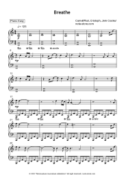 Sheet music, chords CamelPhat, Cristoph, Jem Cooke - Breathe