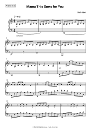 Sheet music, chords Beth Hart - Mama This One’s for You