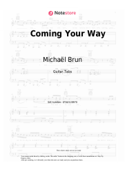 Sheet music, chords Michaël Brun, Anne-Marie, Becky G - Coming Your Way