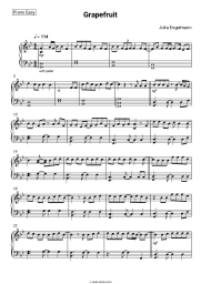 Sheet music, chords Julia Engelmann - Grapefruit