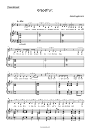 Sheet music, chords Julia Engelmann - Grapefruit