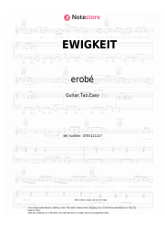 Sheet music, chords erobé, Lyfrix - EWIGKEIT