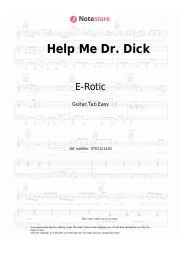 Sheet music, chords E-Rotic - Help Me Dr. Dick
