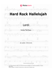 Sheet music, chords Lordi - Hard Rock Hallelujah