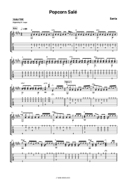 Sheet music, chords Santa - Popcorn Salé