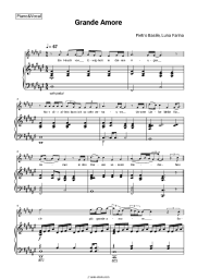 Sheet music, chords Pietro Basile, Luna Farina - Grande Amore